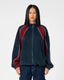 TWO TIDES ZIP THROUGH SHERPA FLEECE - RustyFTL0842-NAVY / RED-6