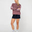 TWO TIMER PANELLED CREW FLEECE - RustyFTL0866-CADET / ELDERBERRY-10