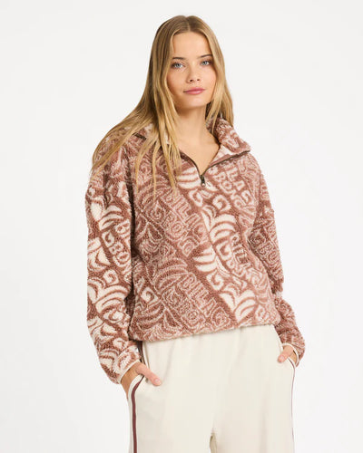 GO FOR IT HALF ZIP CREW