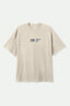UNION HW RELAXED TEE - Brixton22813 - CREAM CLASSIC WASH - S