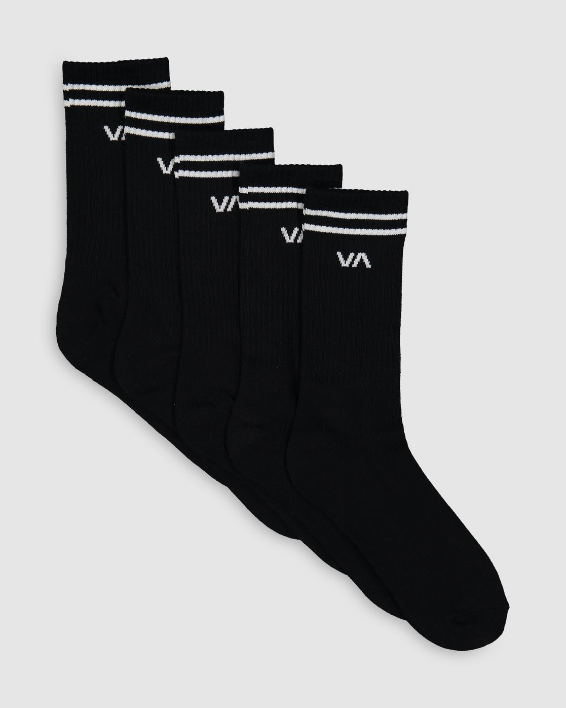 UNION SOCK III 5 PACK - RVCAUVYAA00110 - Black - 