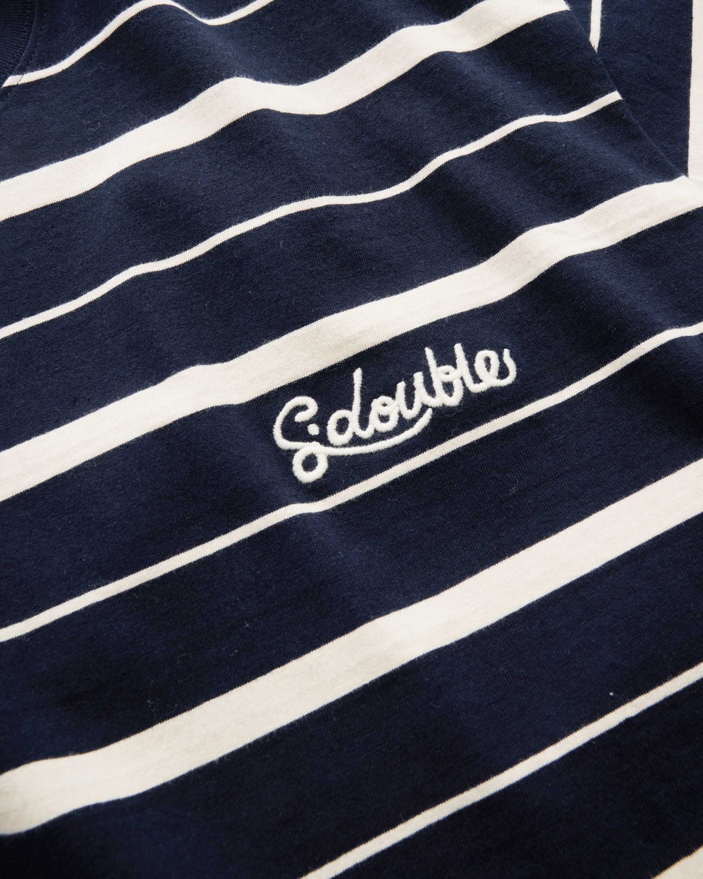 CURSIVE STRIPE T-SHIRT