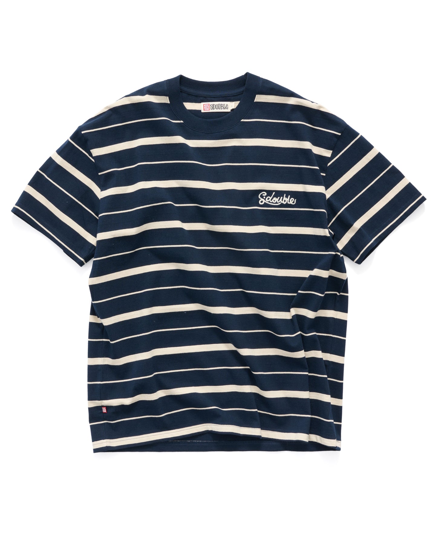 CURSIVE STRIPE T-SHIRT