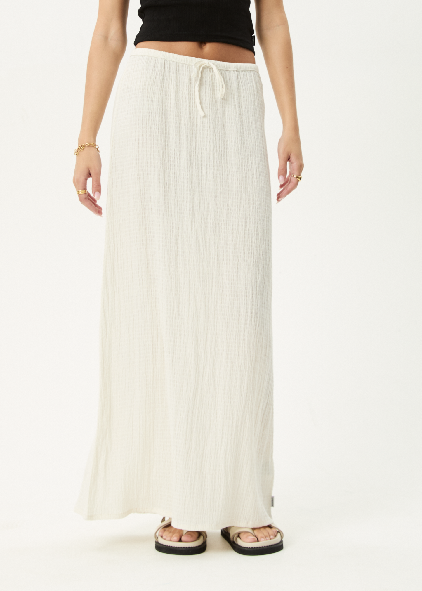 Focus - Seersucker Maxi Skirt