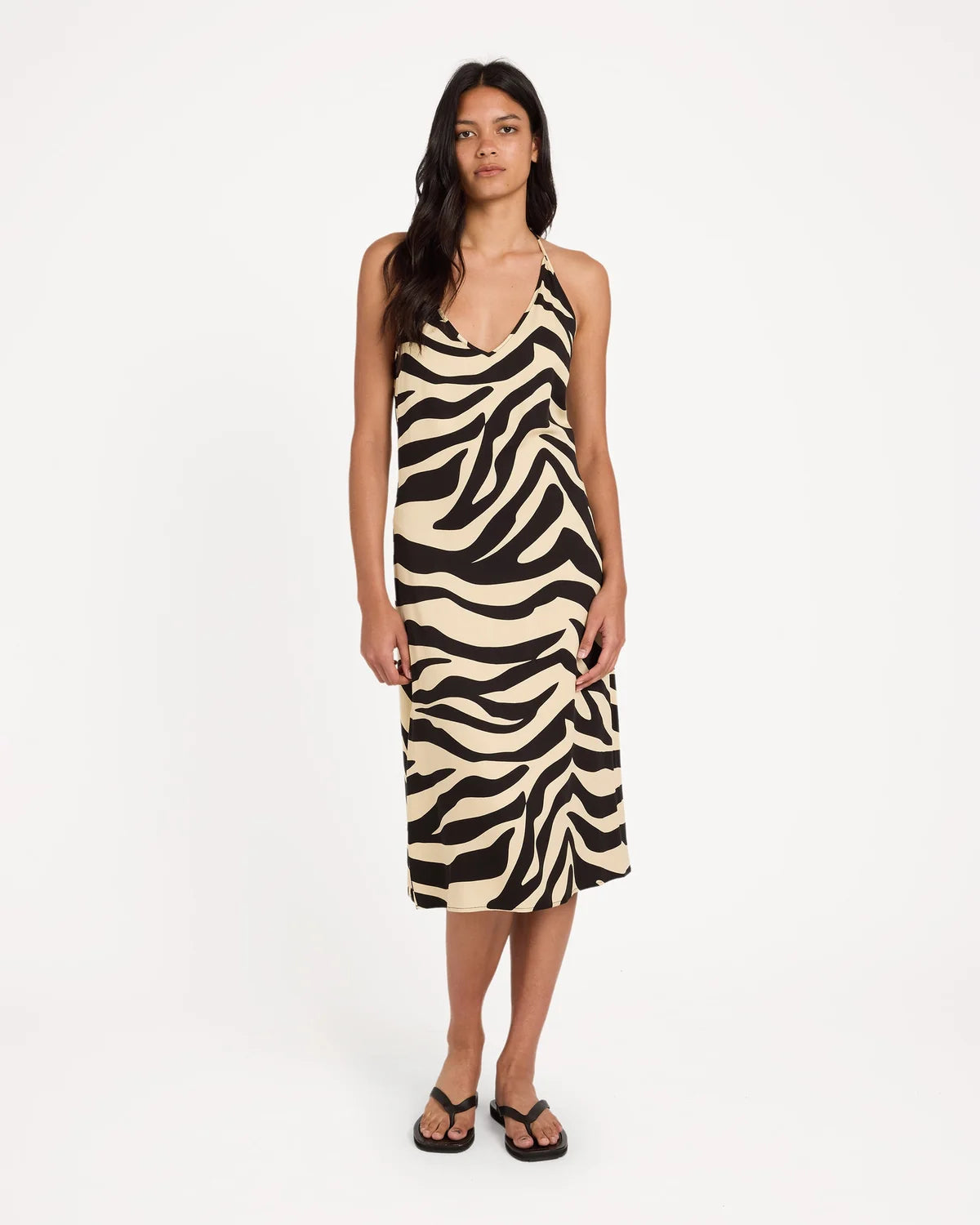 VOYAGER MIDI SLIP DRESS