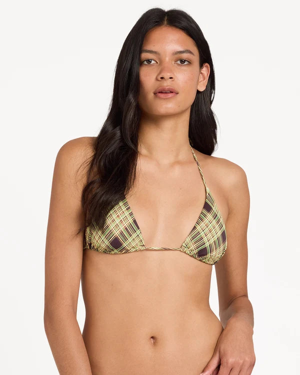 BOULEVARD PLAID HALTER TRI