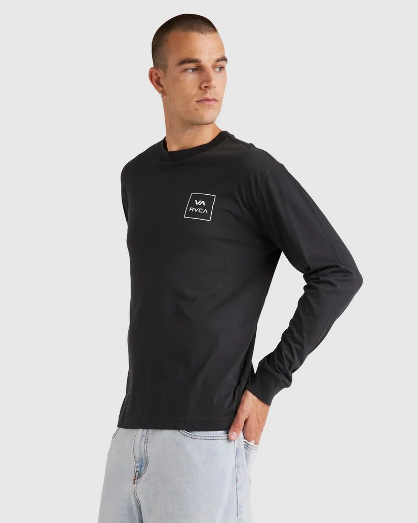 VA ALL THE WAYS LS TEE - RVCAUVYZT00113 - Washed Black - S