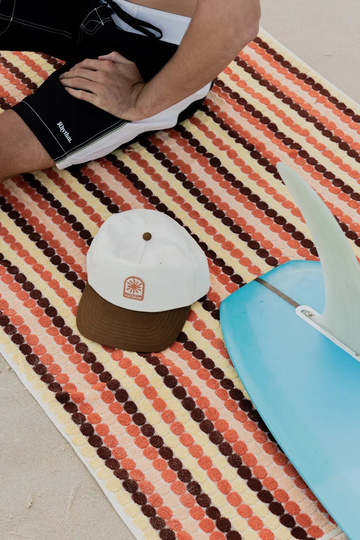 VACATION STRIPE TOWEL - RhythmC1024U - AC01 - BURNT ORANGE - OS
