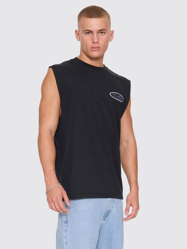 Val For The Win Merch Muscle Tee -ThrillsTH26-126BF-Faded Black-S