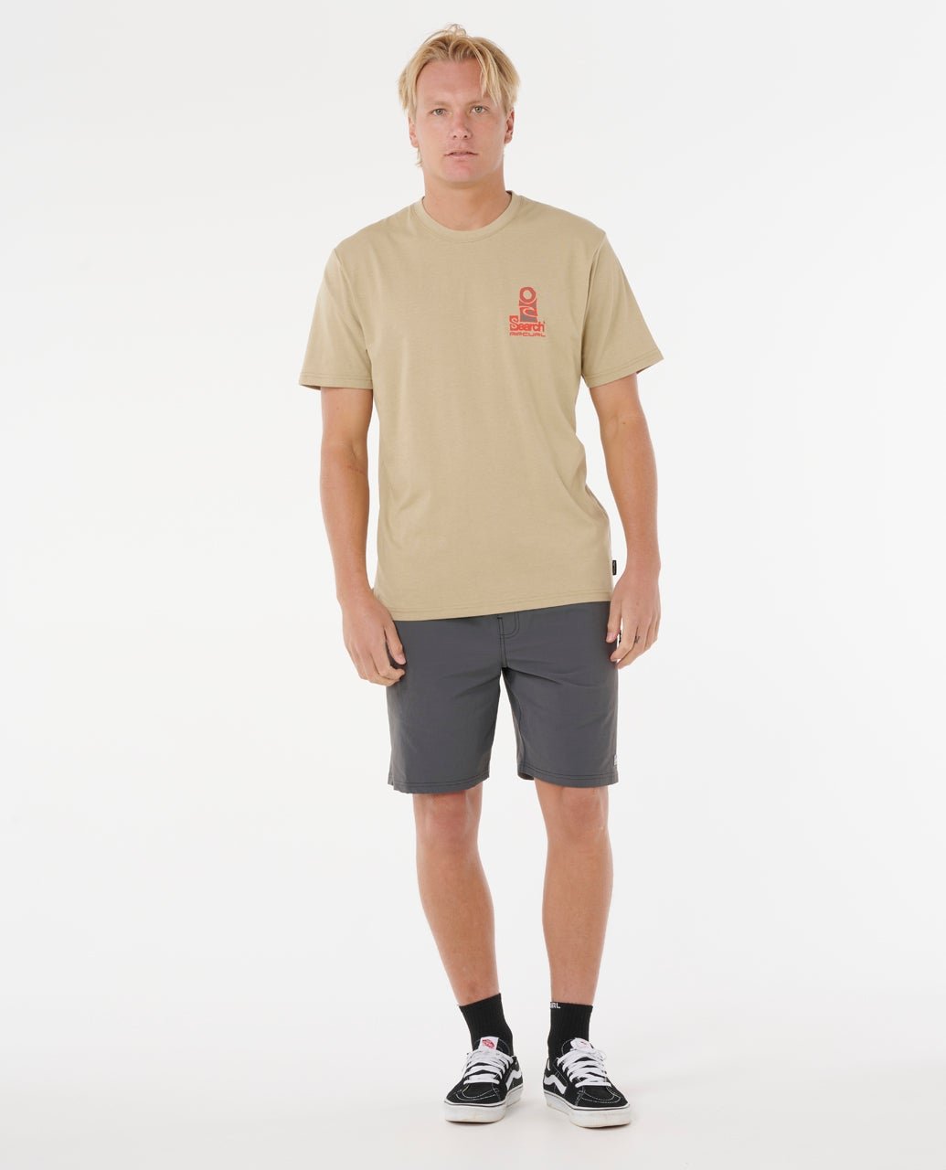 VAPORCOOL SEARCH STACK TEE - Rip Curl0K5MTE-KHAKI ROCK-XS
