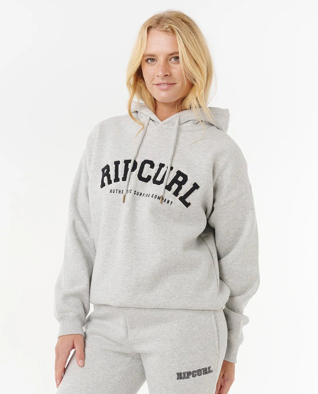 VARSITY HOODIE - Rip Curl08HWFL-GREY MARLE/BLACK-2XS