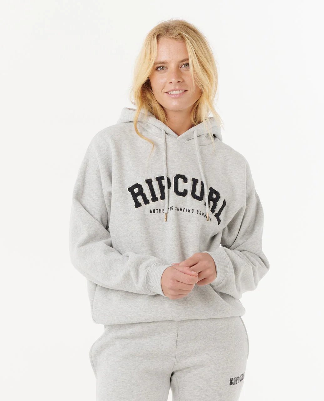 VARSITY HOODIE - Rip Curl08HWFL-GREY MARLE/BLACK-2XS