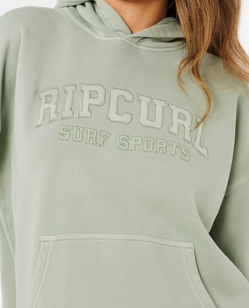 VARSITY SPORTS OVERSIZED HOOD - Rip Curl0CPWFL-AQUA GRAY-2XS