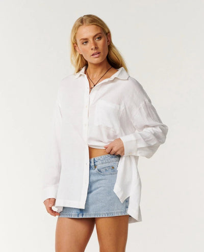 VIBE SURF LS SHIRT -Rip Curl0Q1WSH-White-2XS