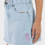 Vibes Stack Raw Hem Skirt - Santa CruzSG324 - SK01 - LIGHT - WASH - INDIGO - Light Washed Indigo - 10