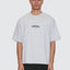 Victory Embro Box Fit Oversize Cropped Contrast Stitch Tee - ThrillsTA26-174G-Snow Marle-S