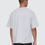 Victory Embro Box Fit Oversize Cropped Contrast Stitch Tee - ThrillsTA26-174G-Snow Marle-S