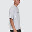 Victory Embro Box Fit Oversize Cropped Contrast Stitch Tee - ThrillsTA26-174G-Snow Marle-S
