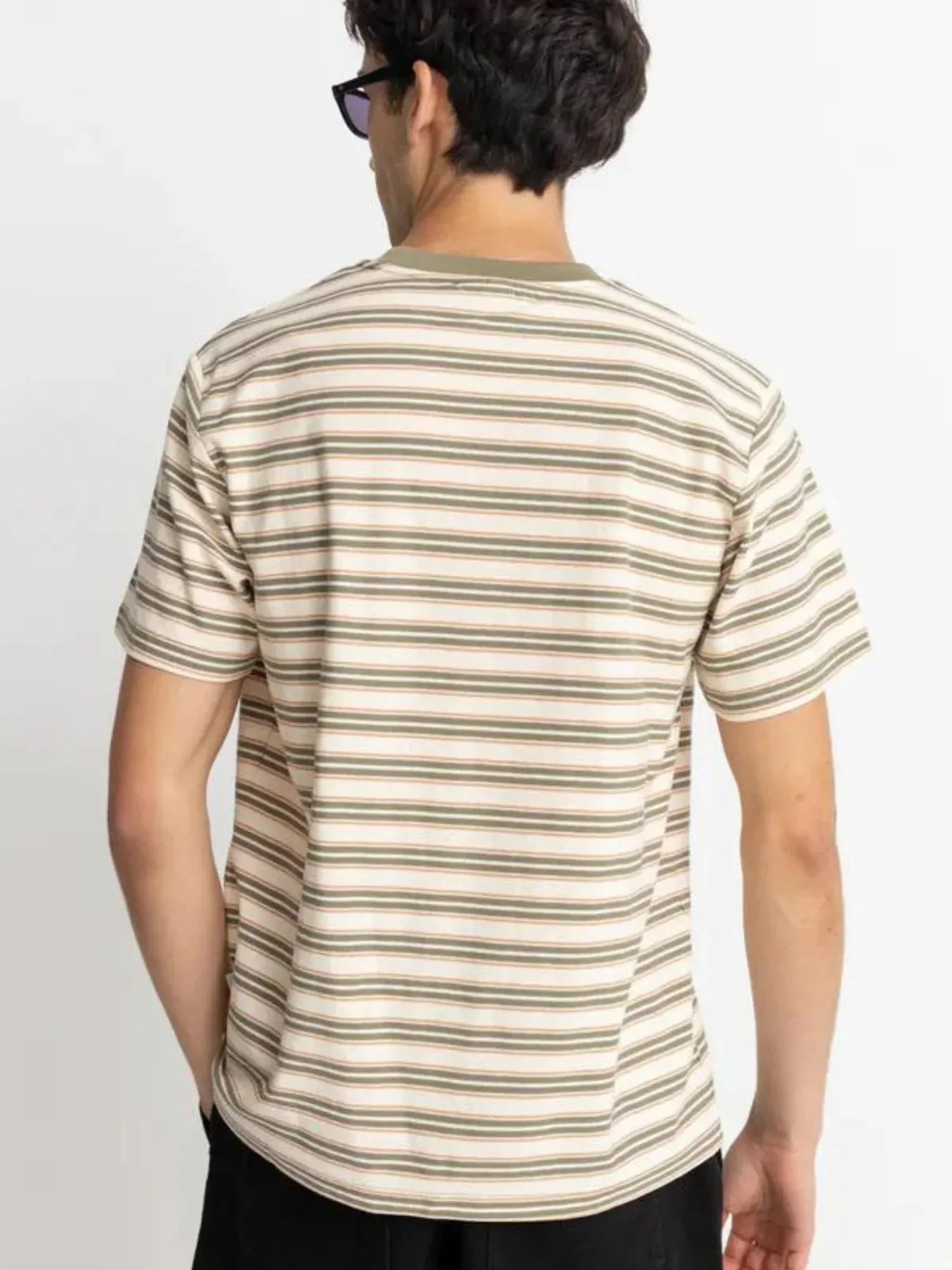 VINTAGE STRIPE SS T - SHIRT - Rhythm1025M-CT03-NATURAL-XL