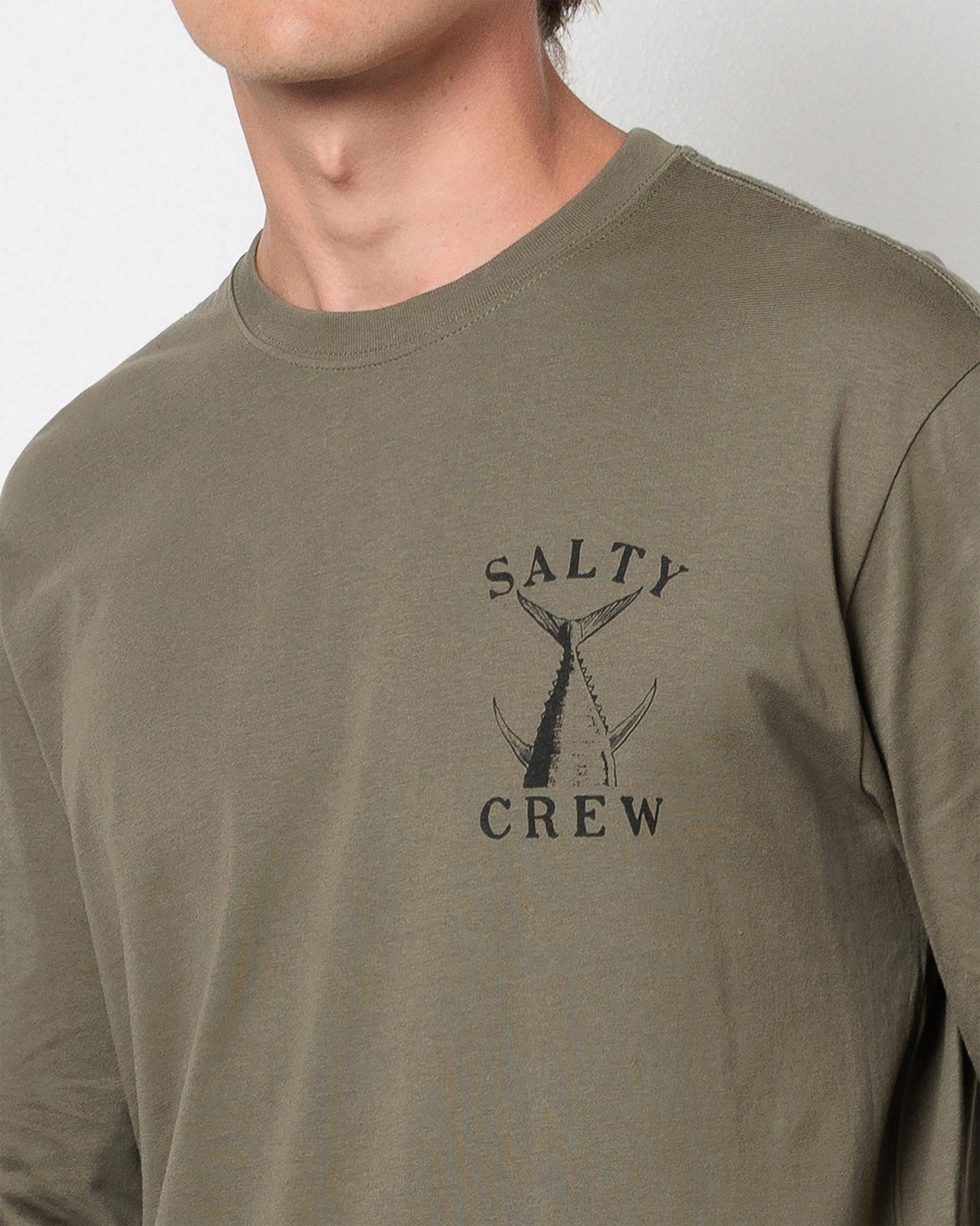 VINTAGE TAIL CLASSIC LS TEE - Salty CrewSCM64100-DUSTY OLIVE-S