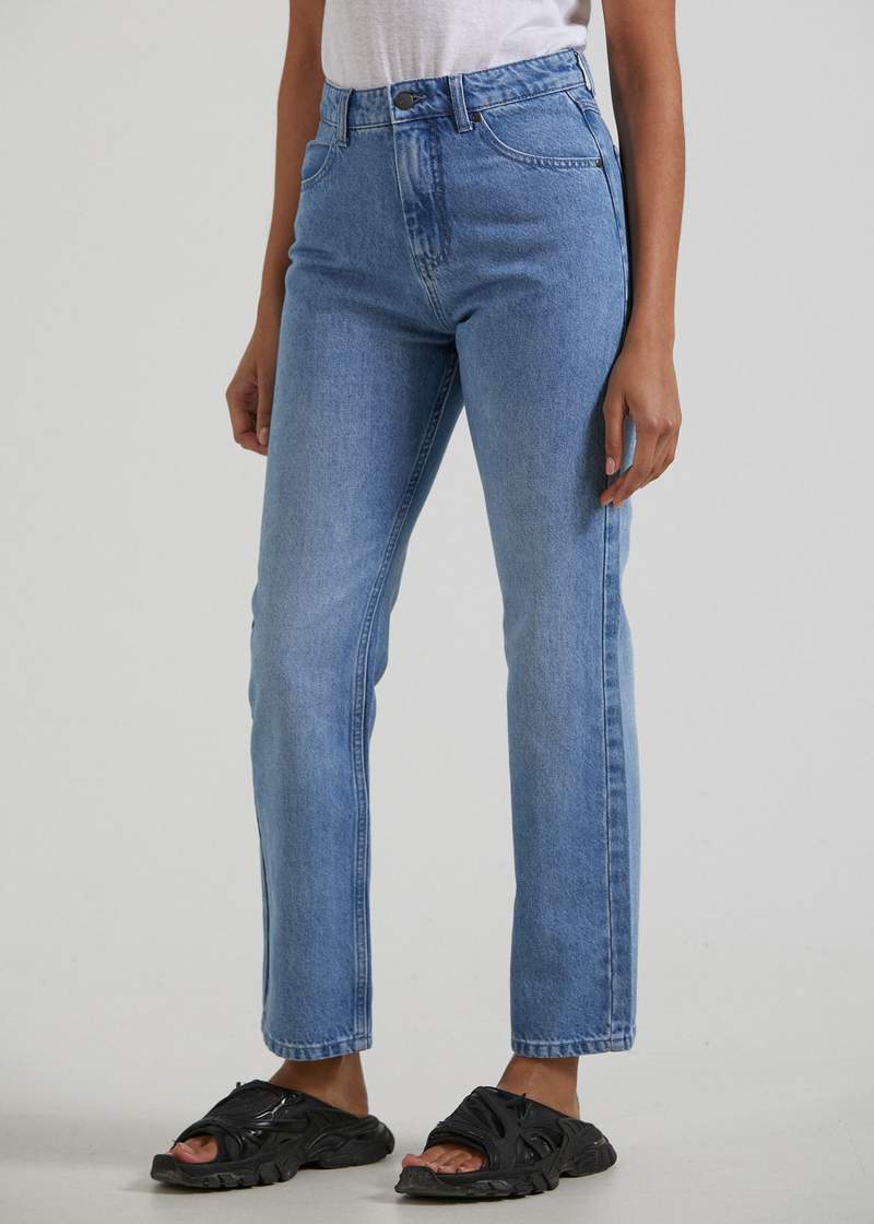 Violet Hemp Denim Bootleg Jean - AfendsW213451 - WNB - Worn Blue - 24