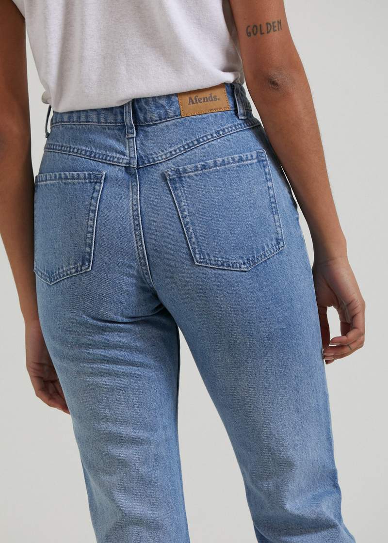 Violet Hemp Denim Bootleg Jean - AfendsW213451 - WNB - Worn Blue - 24