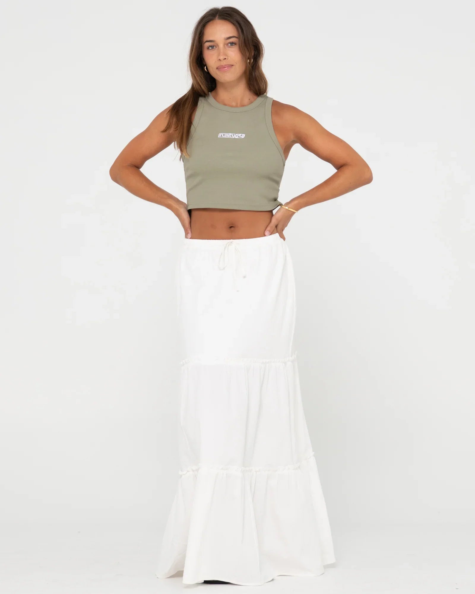 Violetta Low Rise Maxi Skirt - RustySKL0631 - SNW - Snow - 10