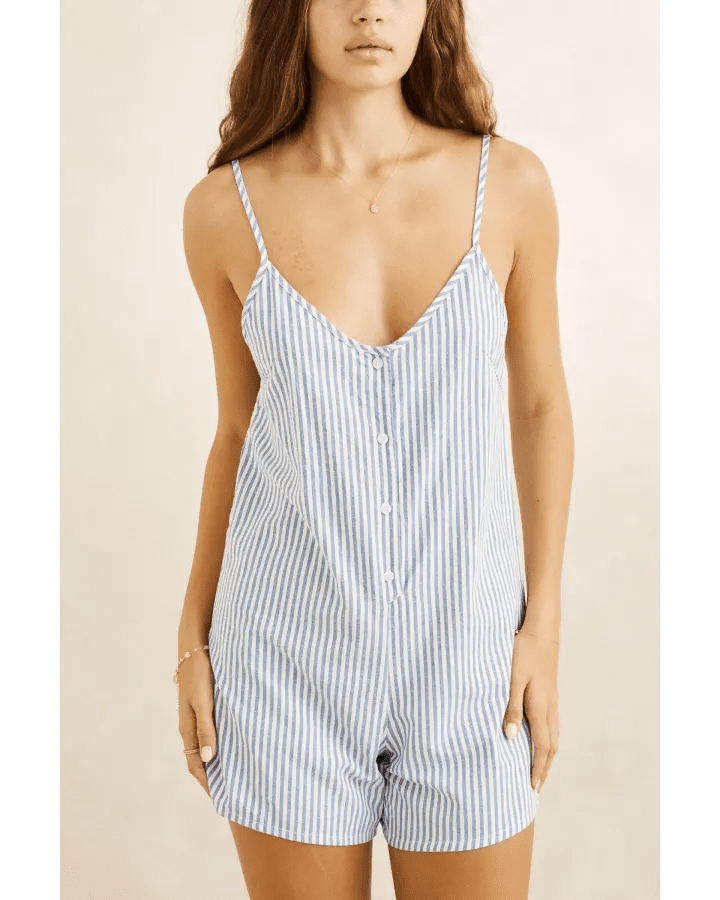 VISTA STRIPE ADJUSTABLE ROMPER -Rhythm0726W-JS03-BLUE-6