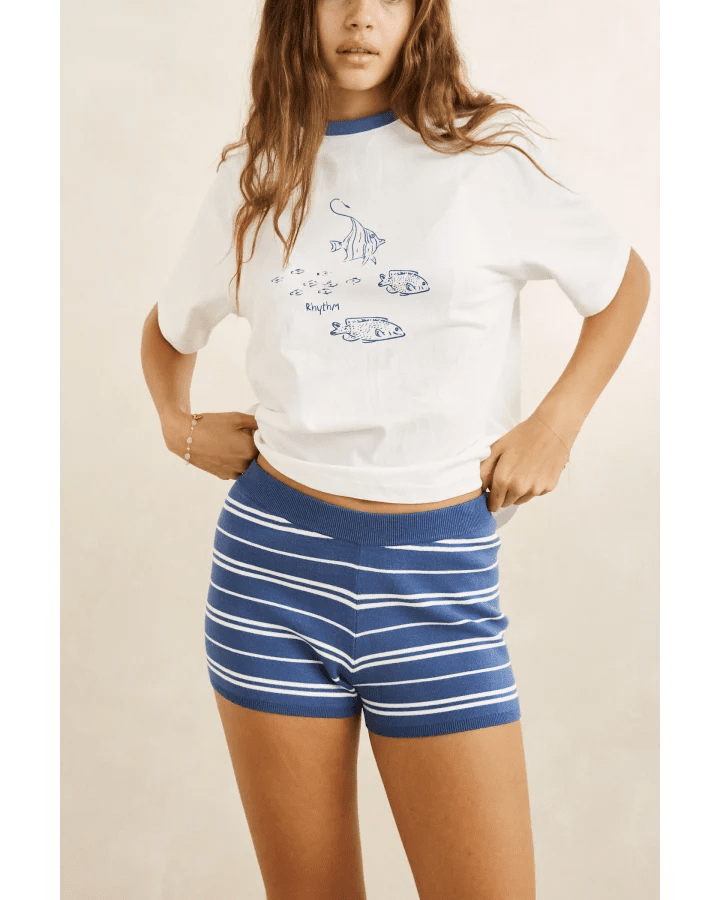 VISTA STRIPE KNIT SHORT -Rhythm0726W-OS03SW-DARK BLUE-6