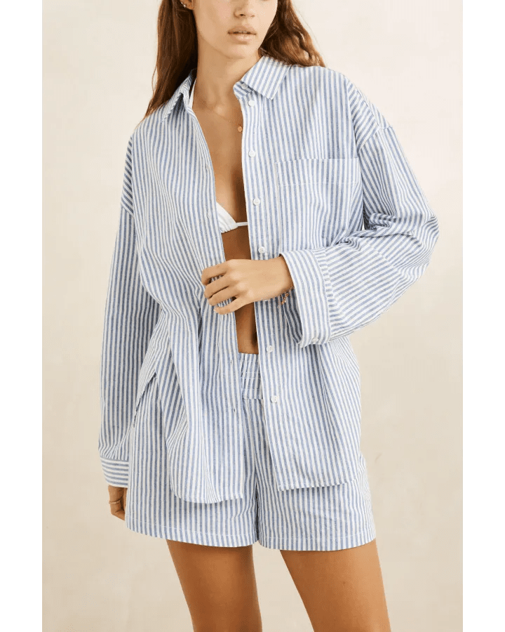 VISTA STRIPE OVERSIZED SHIRT -Rhythm0726W-OS05-BLUE-8