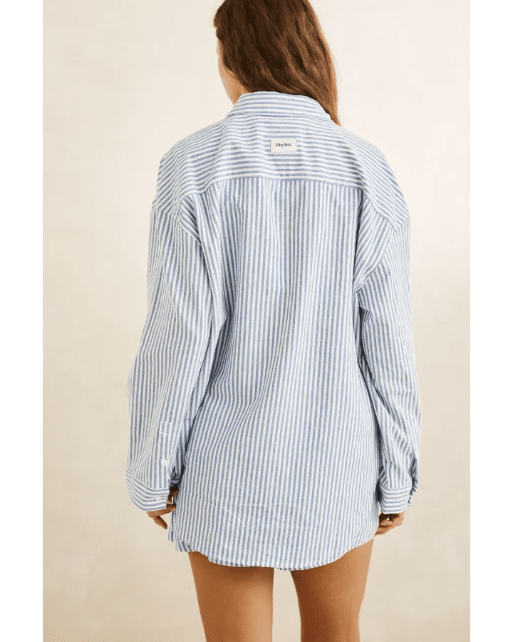 VISTA STRIPE OVERSIZED SHIRT -Rhythm0726W-OS05-BLUE-8