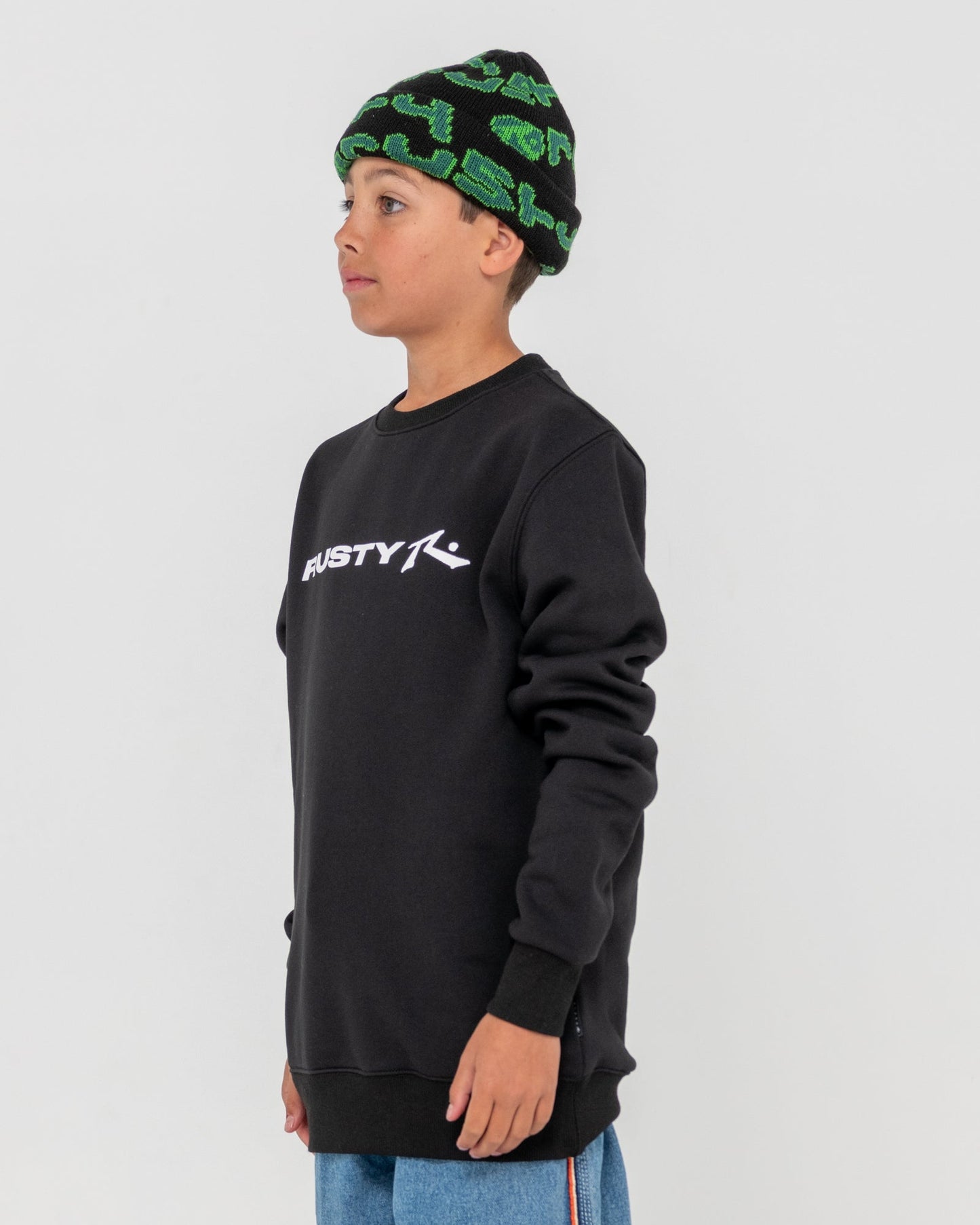 VITAL 2.0 RUSTY CREW NECK BOYS - RustyFTB0311 - BLACK - 10