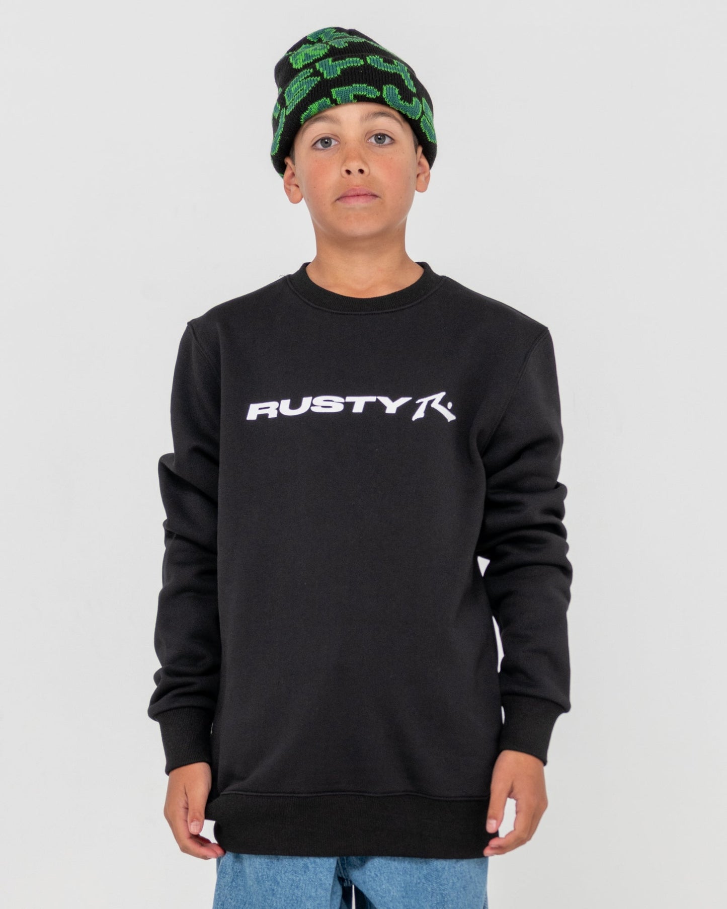VITAL 2.0 RUSTY CREW NECK BOYS - RustyFTB0311 - BLACK - 10