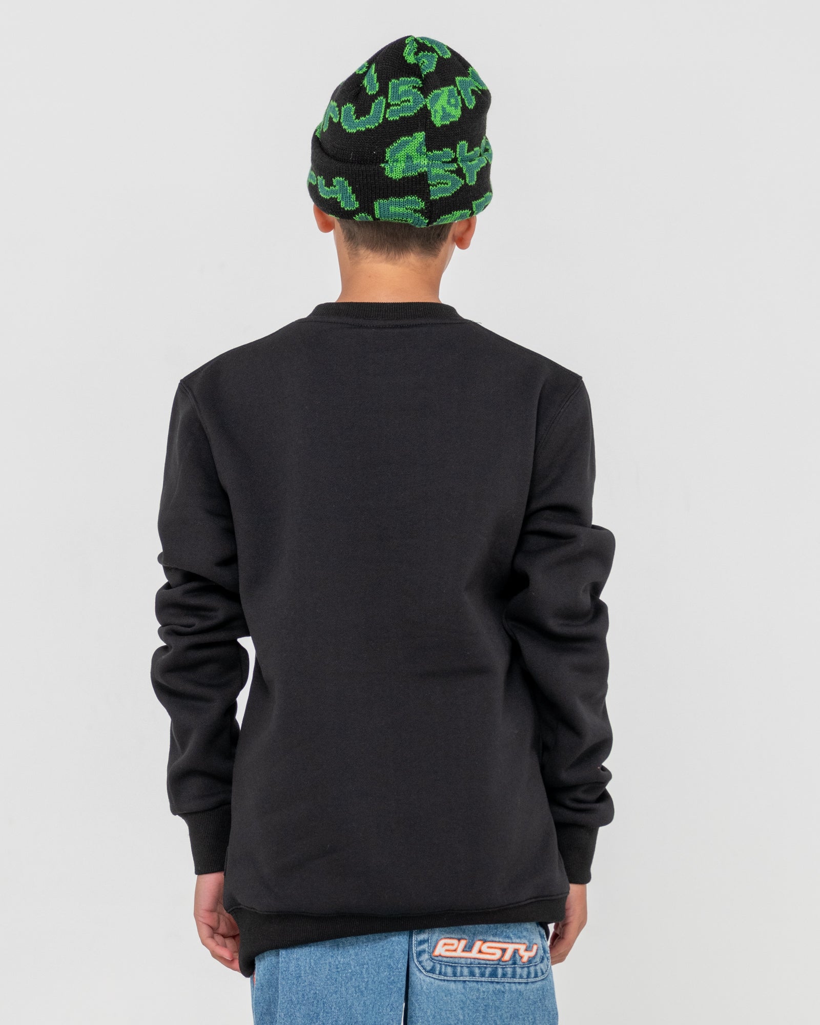 VITAL 2.0 RUSTY CREW NECK BOYS - RustyFTB0311 - BLACK - 10