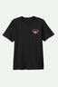 WALLER S/S STT - Brixton17315 - BLACK WORN WASH - S