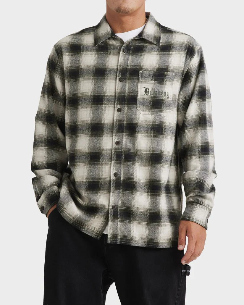 Warped LS Flannel - BillabongUBYWT00155 - ALY - Alloy - L
