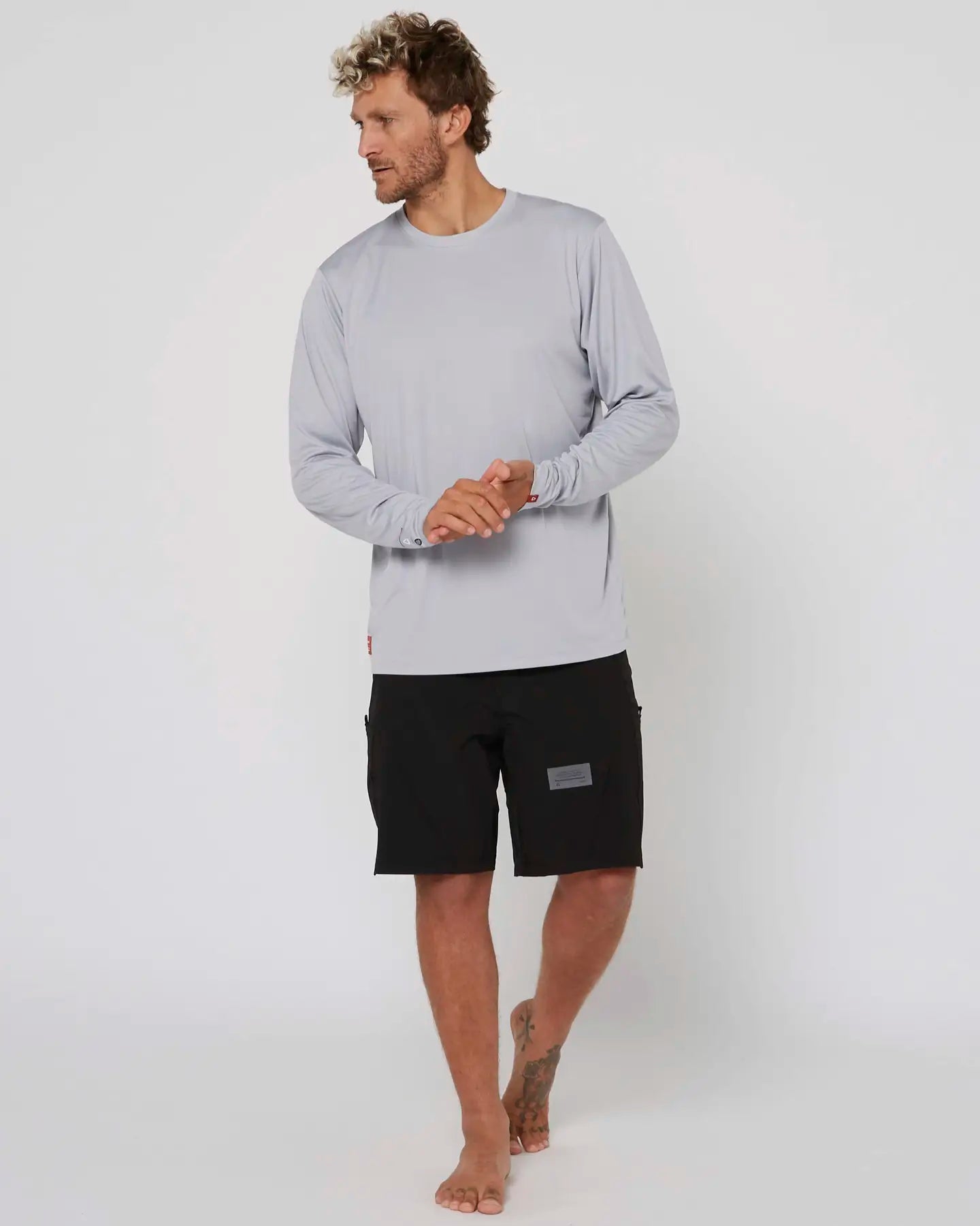 Water Tee L/S - FollowFE04416 - Light Grey - XS