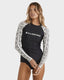 WAVE WATCHER LEILANI LS SSHIRT - Billabong24O033571 - Black/White - XL/14