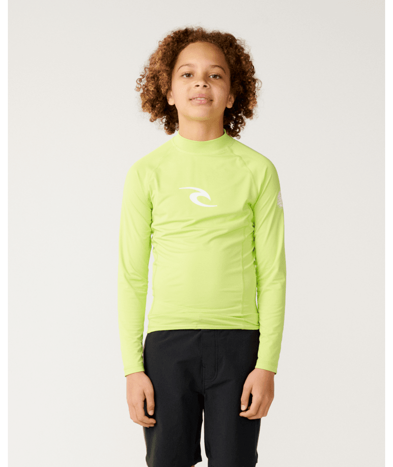 WAVES UPF L/S-BOY -Rip Curl12VBRV-LIME-8