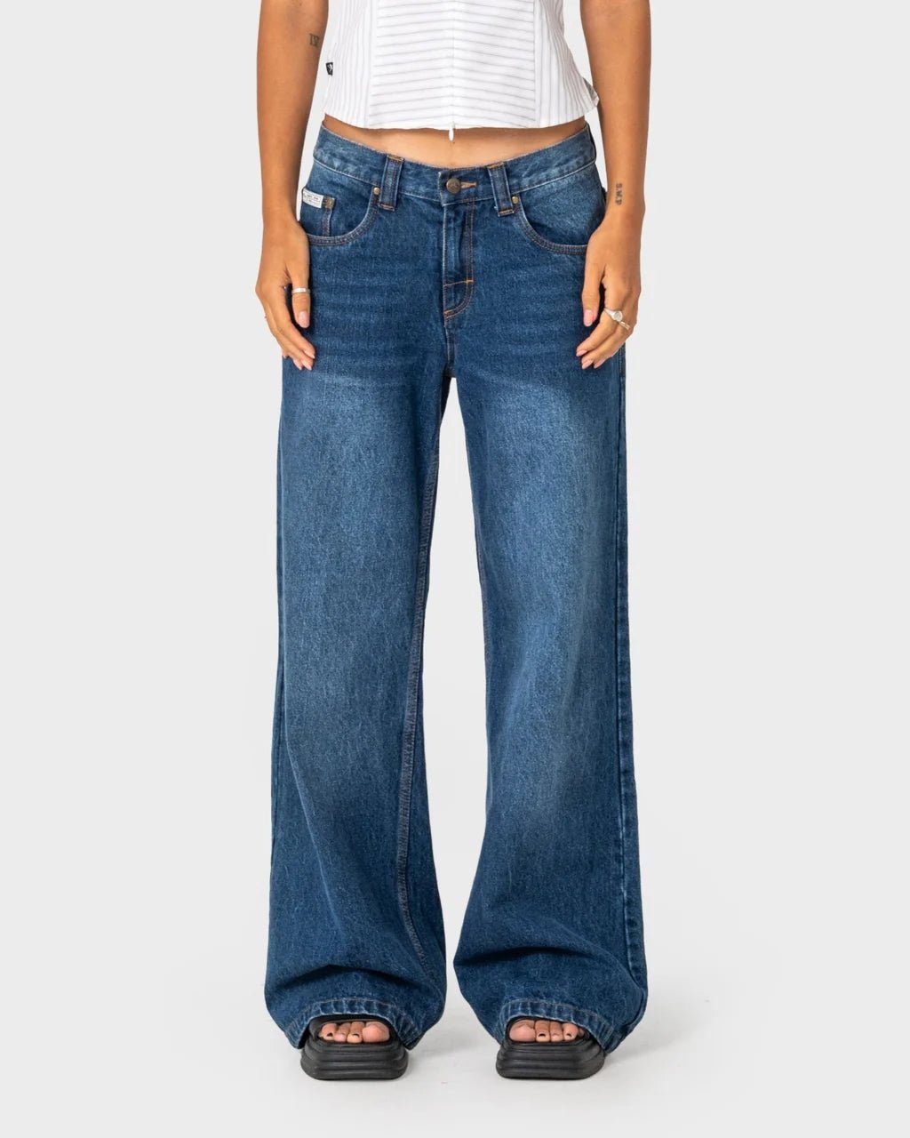 WENDY WIDE LOW RISE DENIM JEAN -RustyPAL1465-BLASTED DEEP SEA BLUE-4
