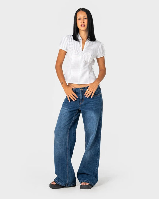 WENDY WIDE LOW RISE DENIM JEAN
