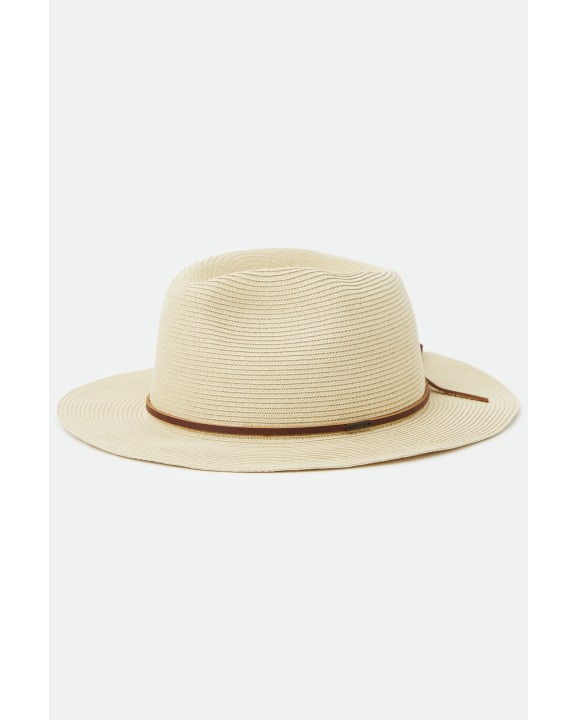 WESLEY STRAW PACKABLE FEDORA - Brixton10823 - TAN - XS