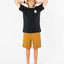 Wetsuit Icon Tee - Kids - Rip Curl049BTE - Black - 10