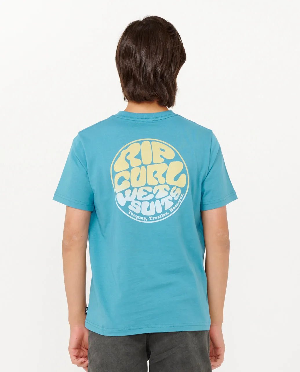 Wetsuit Icon Tee - Kids - Rip Curl049bte - 0150 - Ocean - 10