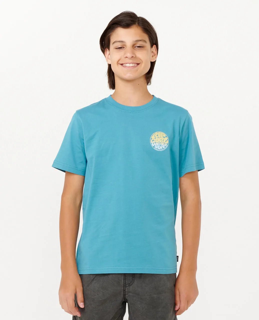 Wetsuit Icon Tee - Kids - Rip Curl049bte - 0150 - Ocean - 10