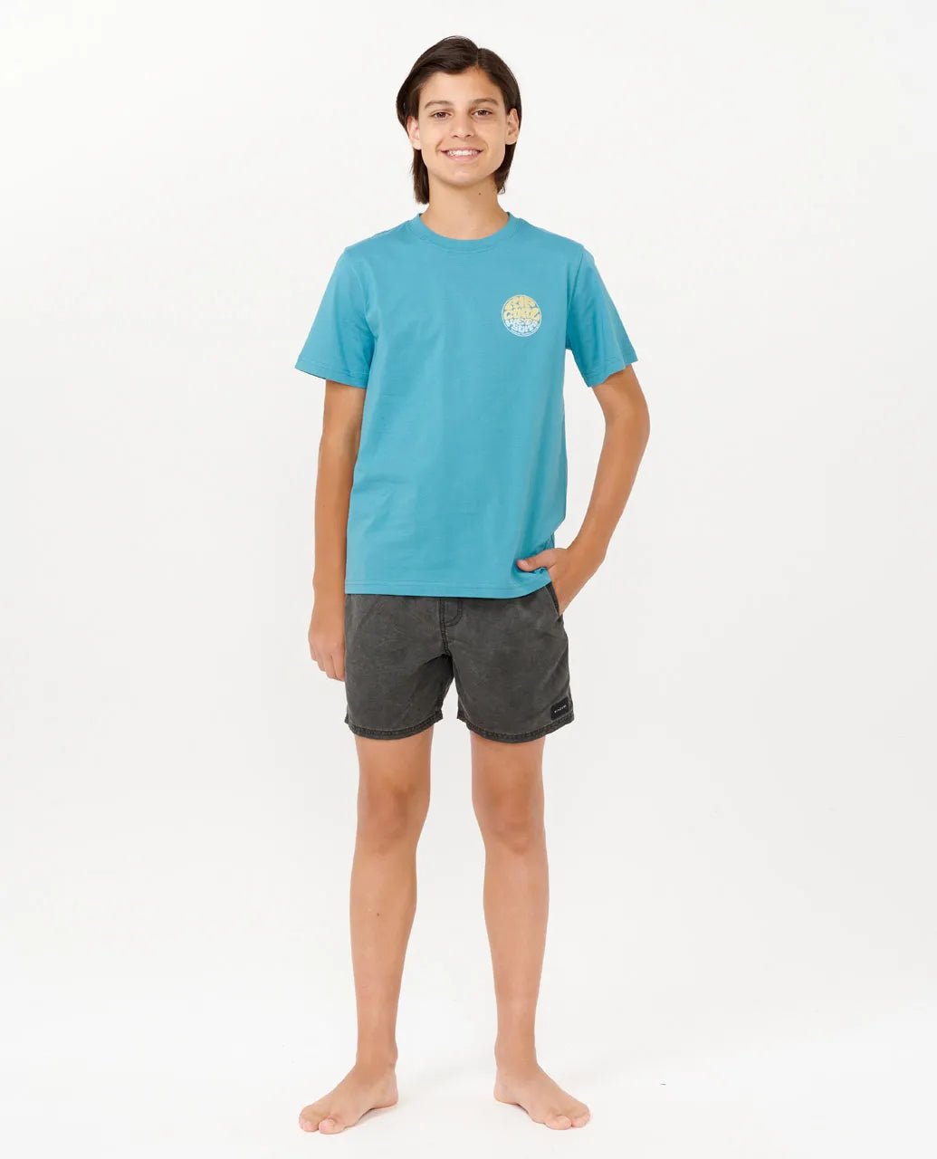 Wetsuit Icon Tee - Kids - Rip Curl049bte - 0150 - Ocean - 10