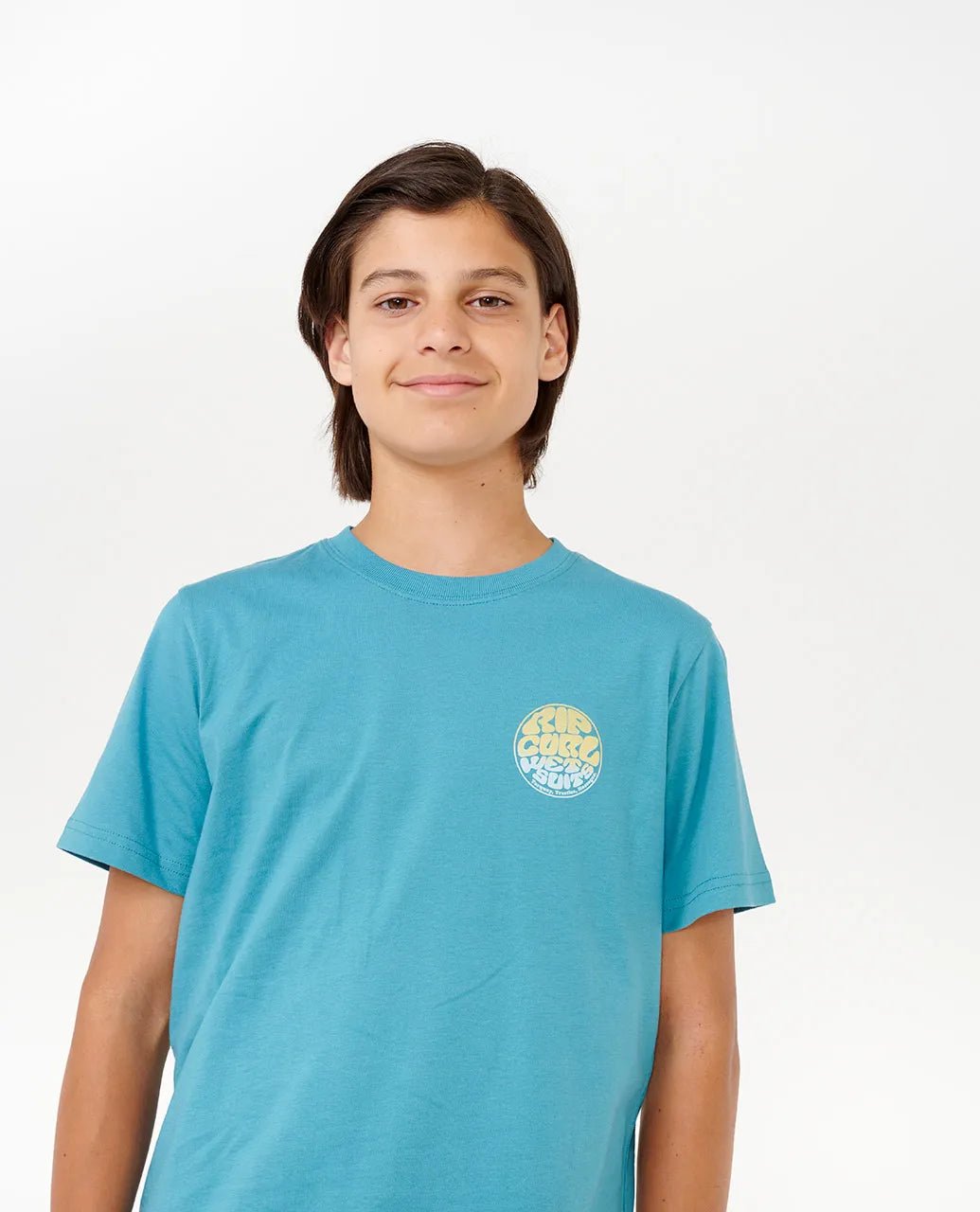 Wetsuit Icon Tee - Kids - Rip Curl049bte - 0150 - Ocean - 10