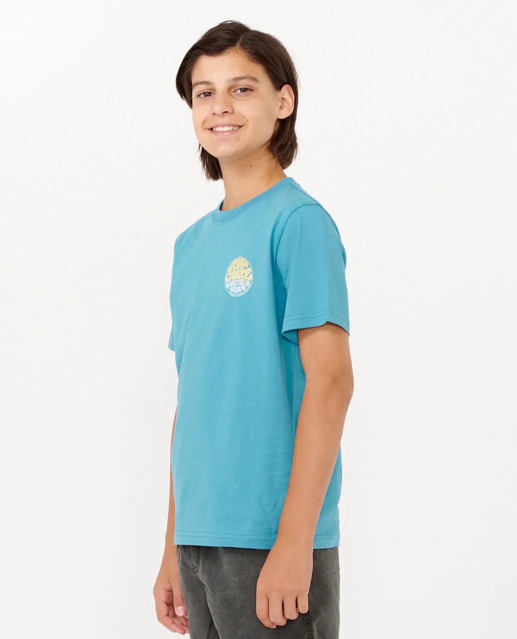 Wetsuit Icon Tee - Kids - Rip Curl049bte - 0150 - Ocean - 10