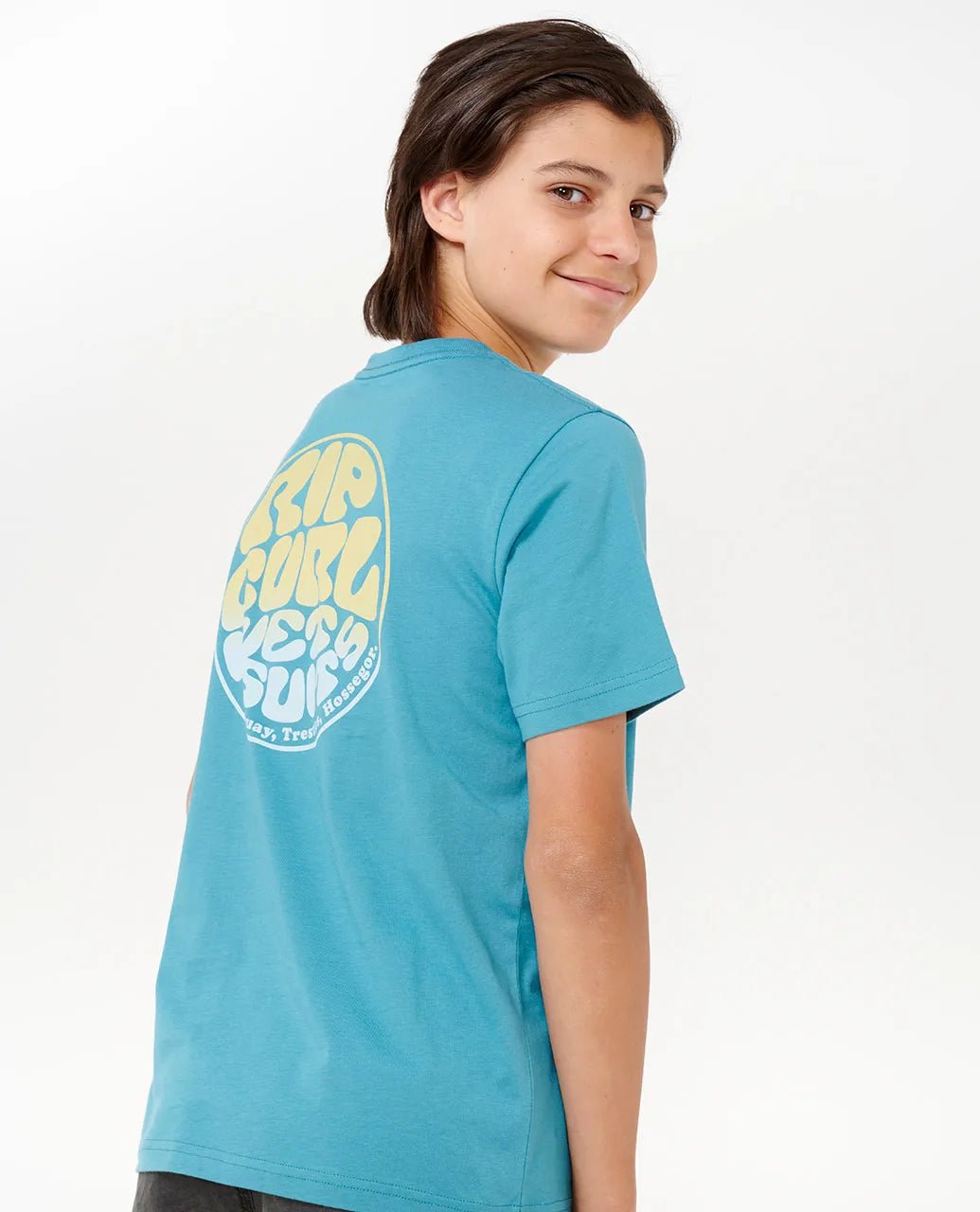 Wetsuit Icon Tee - Kids - Rip Curl049bte - 0150 - Ocean - 10