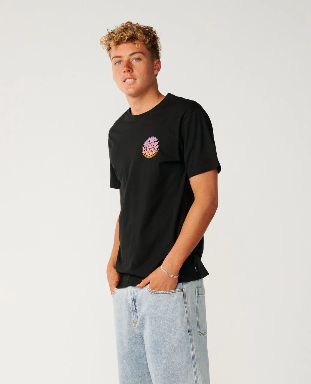 WETTIE PASSAGE ICON TEE -Rip Curl13PMTE-BLACK-S